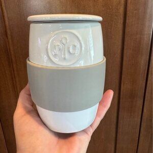 Pampered Chef Ceramic Egg Cooker w/Silicone Sleeve